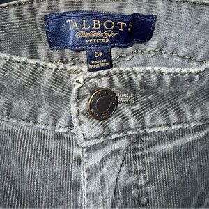 Talbots Charcoal Women's corduroy